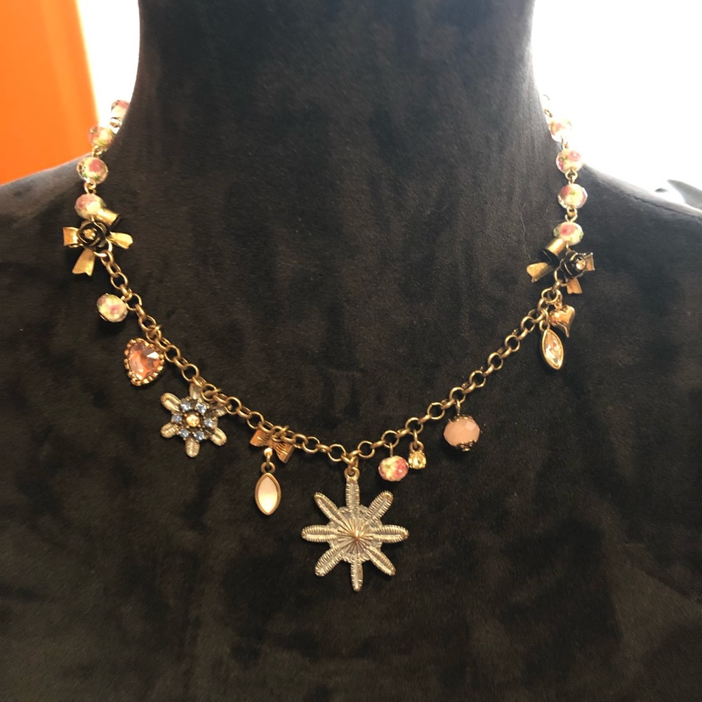 NWT betsey Johnson charm necklace